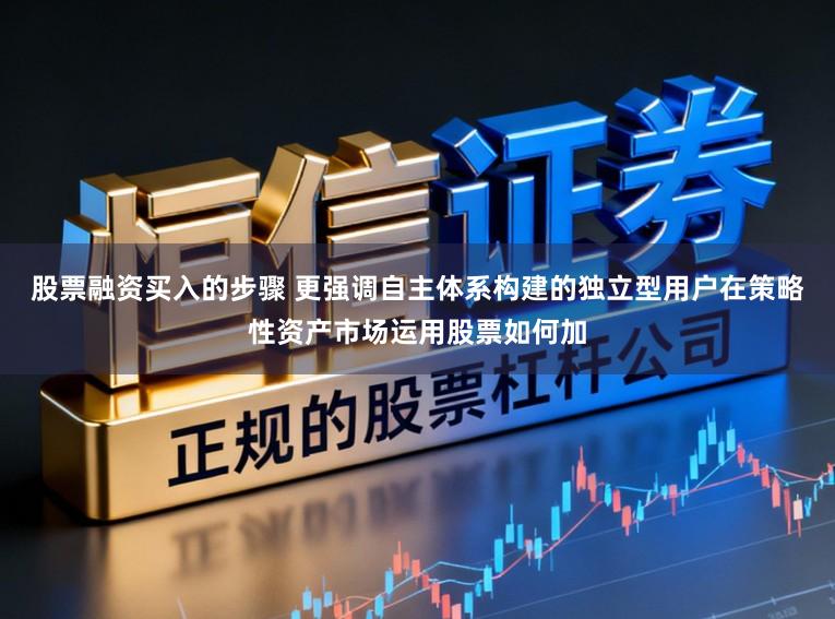 股票融资买入的步骤 更强调自主体系构建的独立型用户在策略性资产市场运用股票如何加